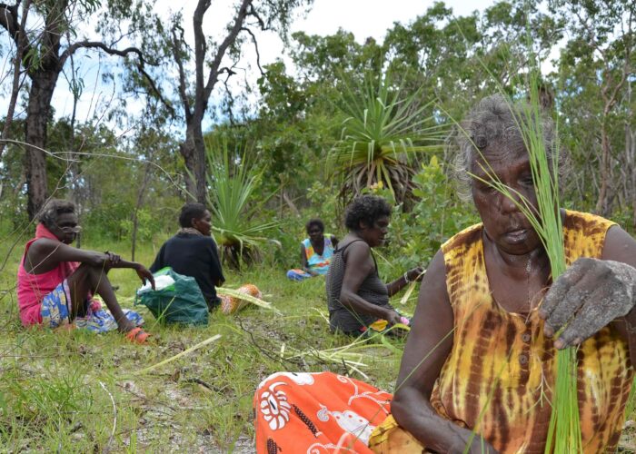 Yolŋu ladies weaving