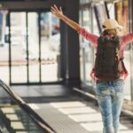Lady at the airport